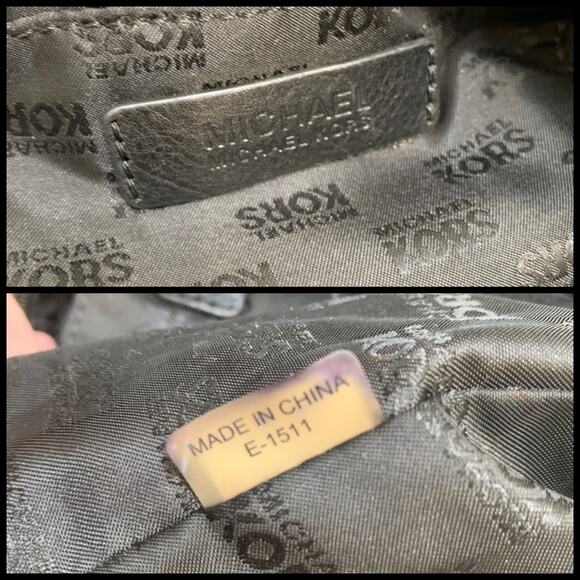 MICHAEL KORS Black/White Monogrammed Canvas JET SET GRAB BAG Tote - Picture 10 of 16